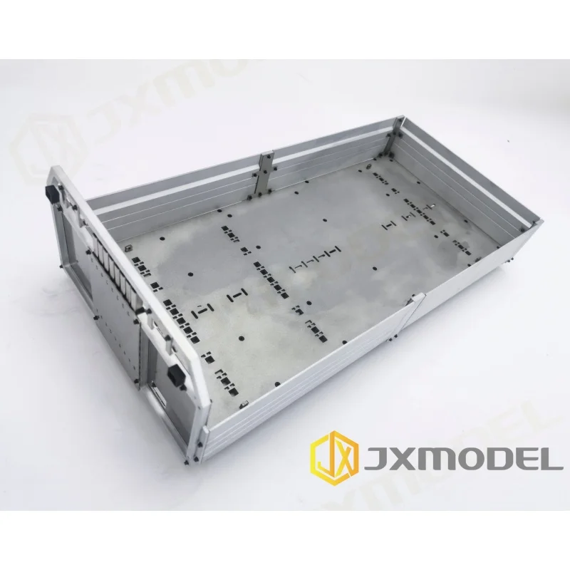 RC 1/14 Metall-Lastbehälter Ersatzteil für Tamiya Hydraulikbagger, Lader, Muldenkipper, SCANIA, MAN, VOLVO Anhänger, Kipper, DIY-Teile – Detail 1