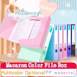 Colorful Plastic Document Box A4 Paper Organizer File Box Dustproof Office File Storage Document Organizer Filing Boxes