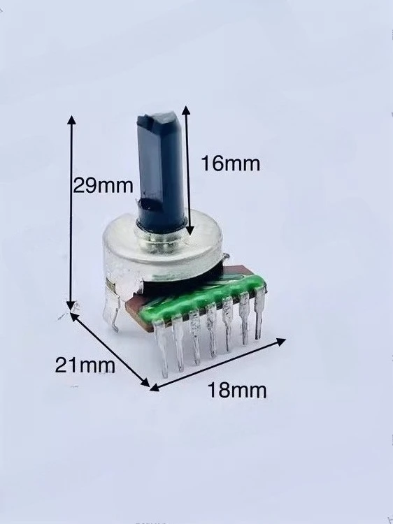 edifier-e3100-用スピーカーアンプ音量調整電動スロッターノブ-7-ピン-b50k-シャフト長さ-16-ミリメートル-10-個