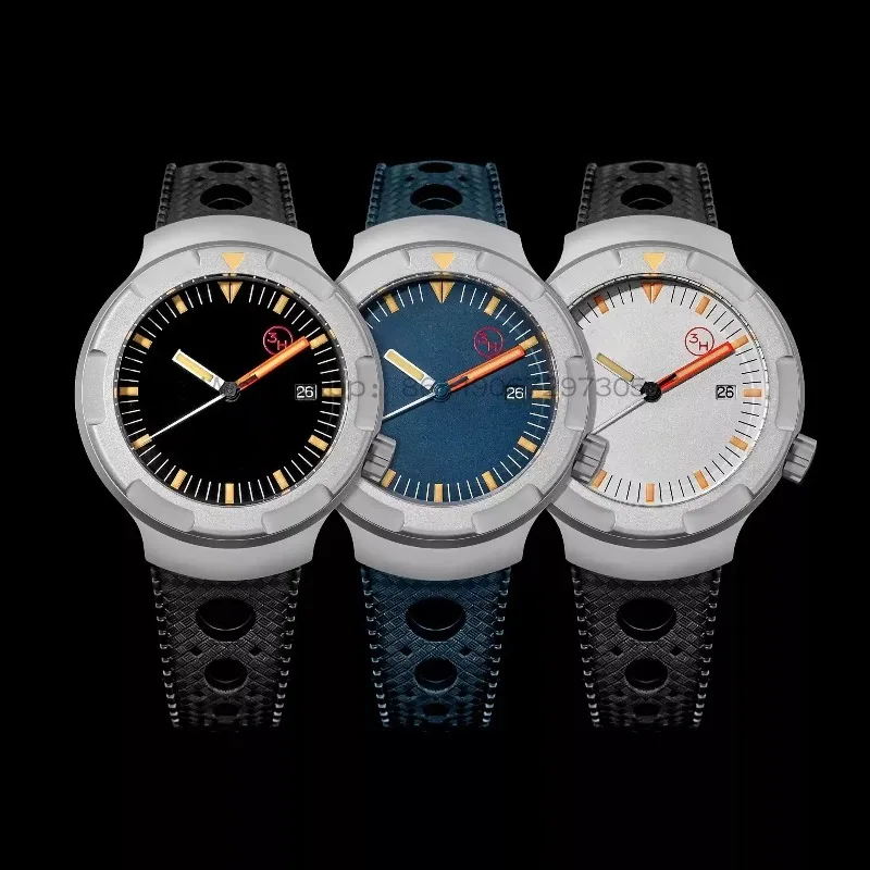 T011 titanium retro trend watch fluororubber strap waterproof luminous men's watch pays tribute to the classic