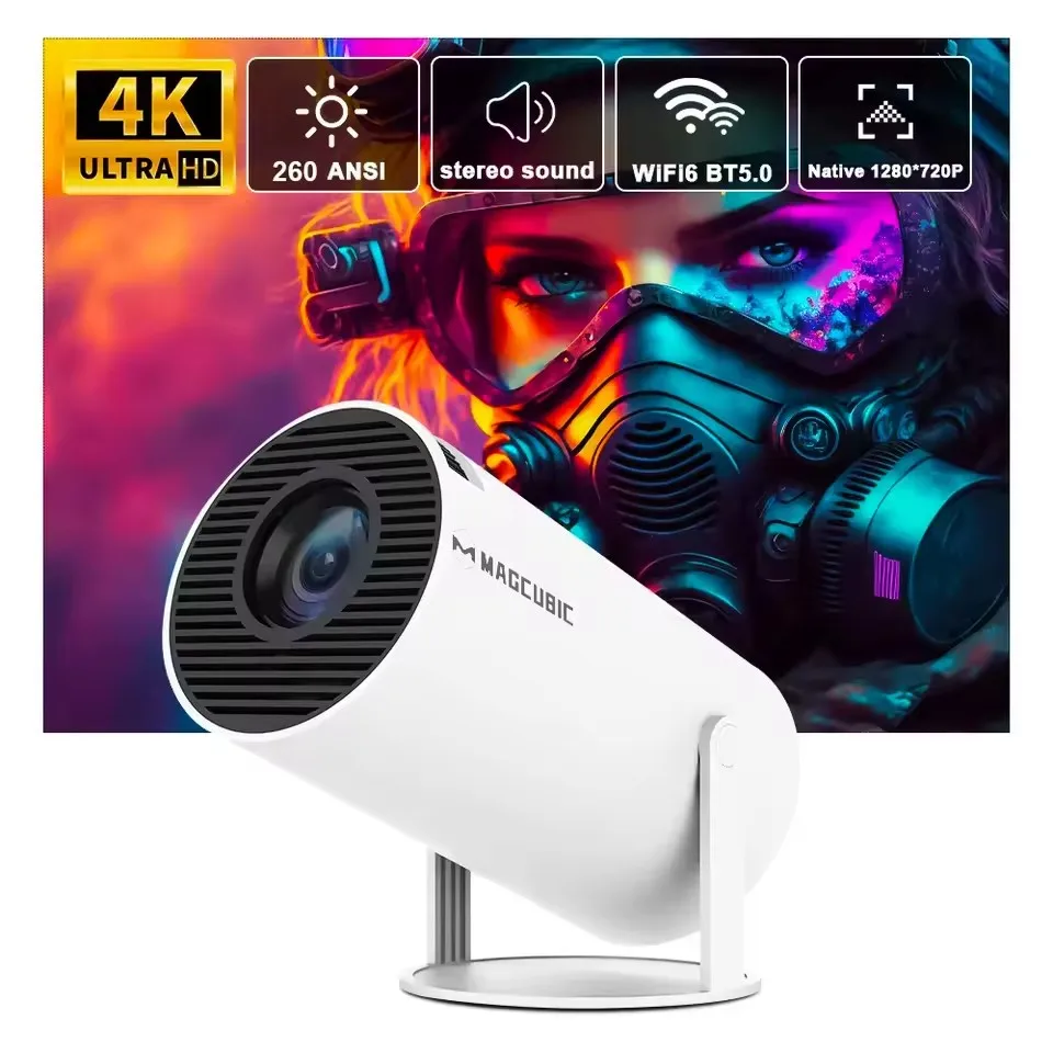 Proiettore Magcubic 4K Android 11 HY300 Pro Wifi6 290ANSI Allwinner H713 BT5.0 1080P 1280*720P Cinema Proiettore portatile per esterni