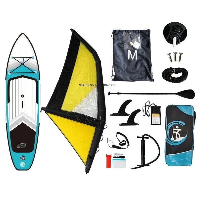

Latest Design Inflatable Stand up Paddle Board (SUP) for Windsurfing-PVC Material Includes Pump & Accessories
