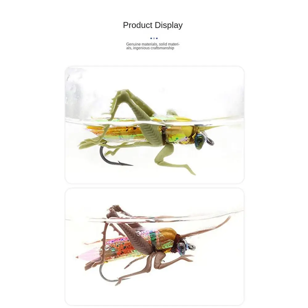 Bass Lure Insect fishing lures Fishing Tackle squid grasshopper fishing bait 2# 6# 2/0# road simulation Hard Artificial baits