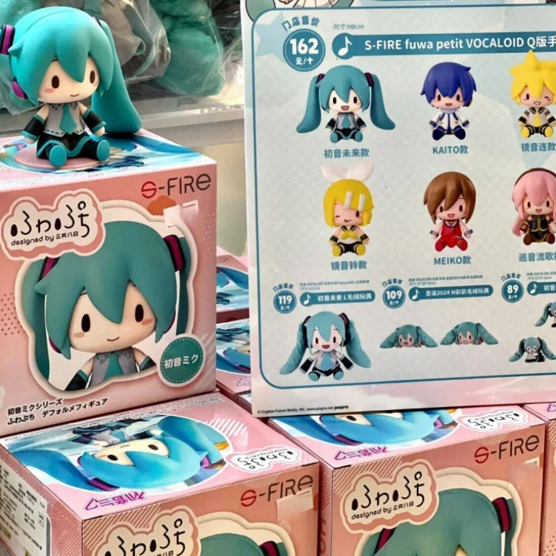 本物の鏡音リン-レンアニメおもちゃ初音ミク-q-バージョン-doudou-アイフィギュアモデルコレクションデスクトップ装飾品ターンアラウンドギフト