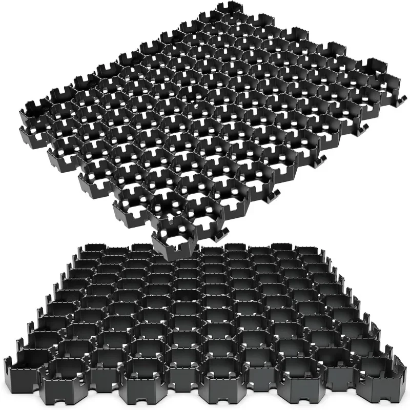 100% Recycled PPE Plastic Pav ,Vodaland Permeable Pavers - HexPave Grass & Gravel Permeable Paver System