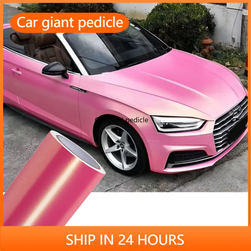 Chameleon - Pinkish Gold  vinyl film for vehicle coating. Suitable for car vinyl stickers. Bubble-free easy to install.