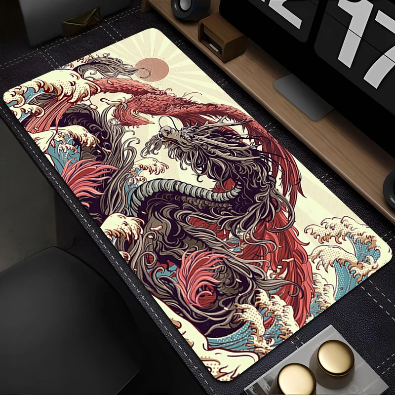 Muismat PC Accessoires Cartoon Anime Toetsenbord Pad Bureau Mat Anti Slip Muismat Natuurlijk Rubber Gaming Draak Uitgebreide Pad