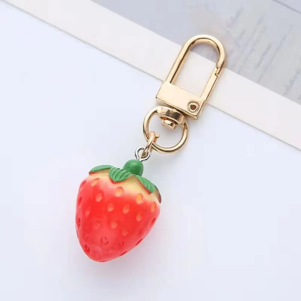 

Creative Cute Bag Pendant Car Key charms Women Jewelry Key Holder Key Accessories Backpack Pendant Strawberry Heart Keychain
