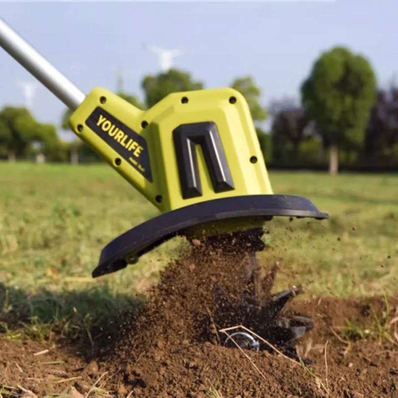 Youlefu Handheld Lithium-ion Micro Tiller Loosening Machine Agricultural Tiller Small Household Electric Hoe Rotary Tiller