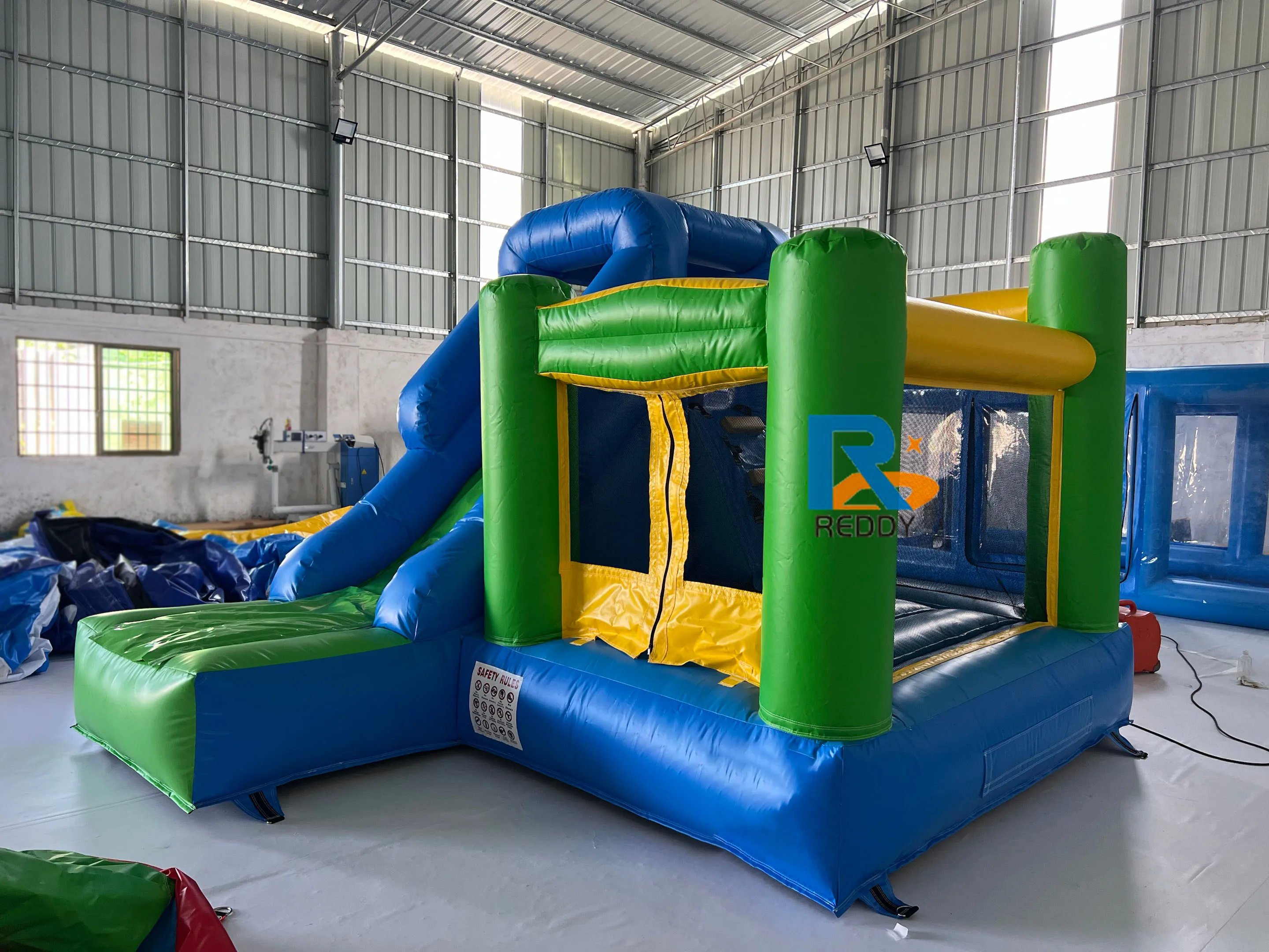 Family Adventure Inflatable bounce Slide and Bounce House Combo Fun for Team Building Inflatable Games