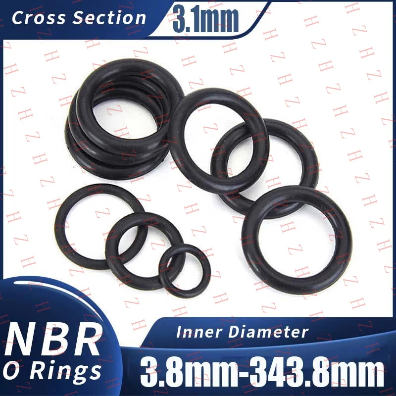 

Уплотнительные кольца U+ из нитриловой резины NBR, 3.8-343 мм ID, маслостойкие, с сечением 3.1 мм 【Оптовые продажи, сообщите продавцам】