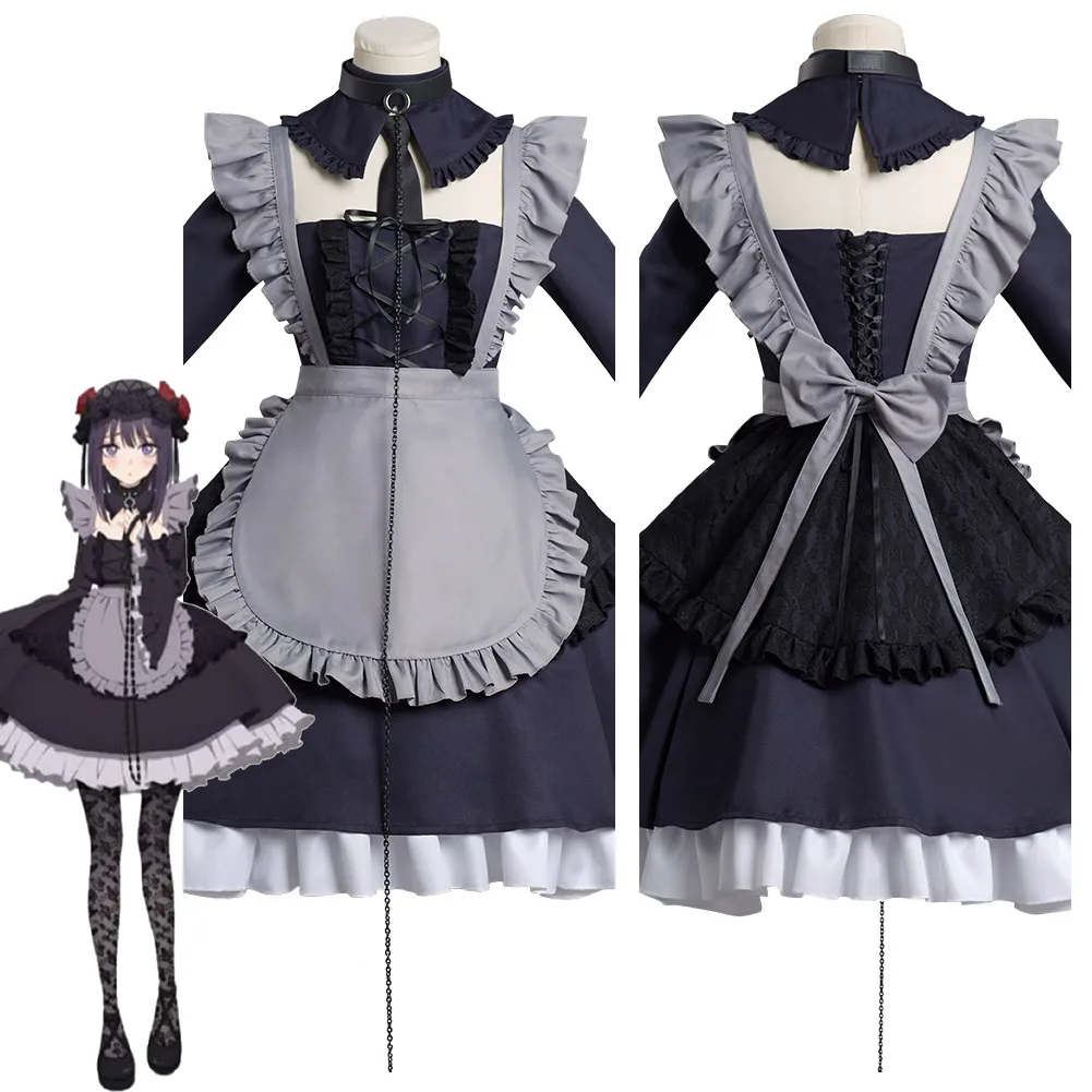 

Anime My Dress-Up Darling Marin Kitagawa Cosplay Costume Kimono Lolita Maid Dress Outfits Halloween Carnival Suit