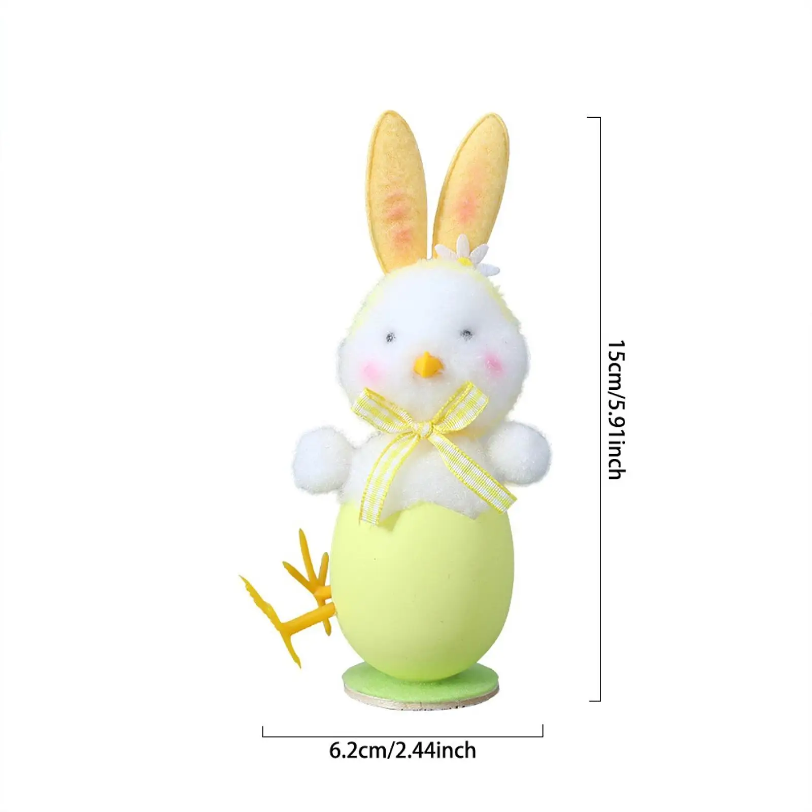 Conejo de Pascua, orejas de pollito, cáscara de huevo de peluche, regalo de cumpleaños, vacaciones, lindo, manualidades de muebles para el hogar, decoración de pollito de Pascua, juguete de animales de peluche