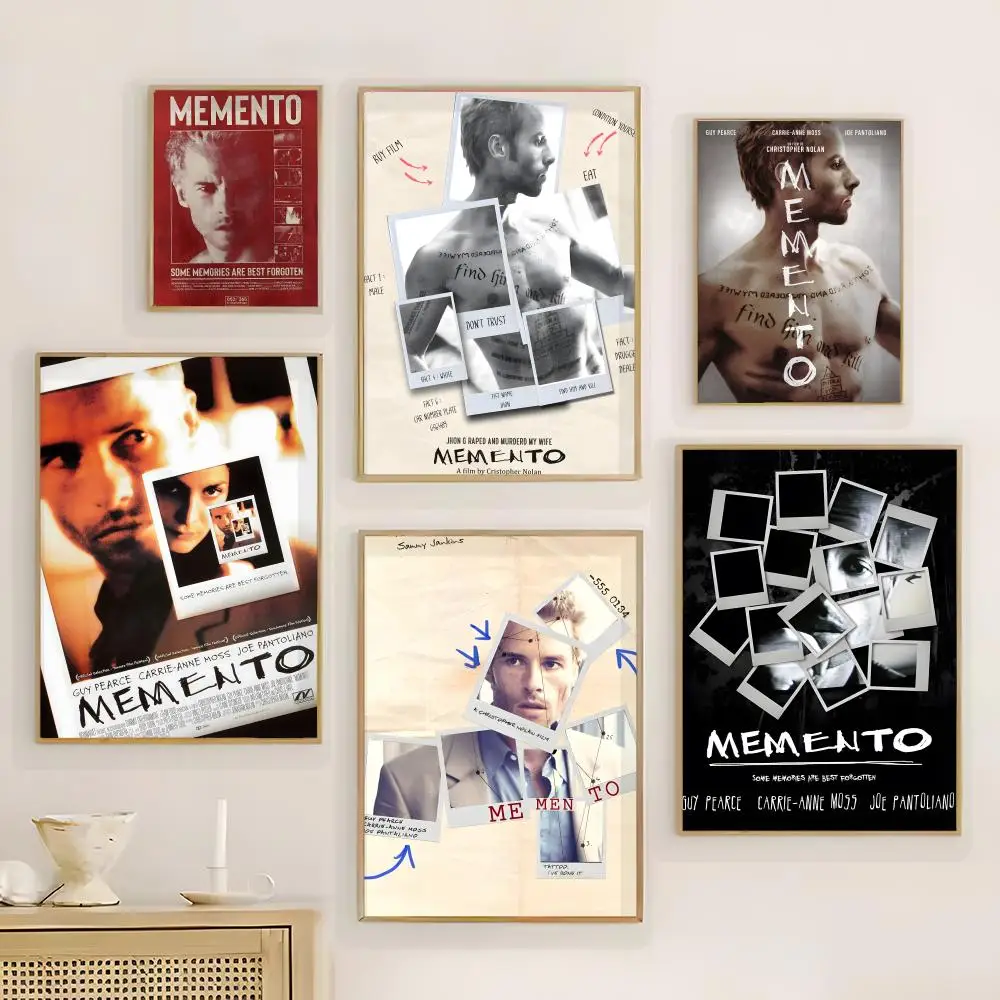 Movie M-Memento Poster Wall Art Print Poster for Living Room Bedroom Home Decor