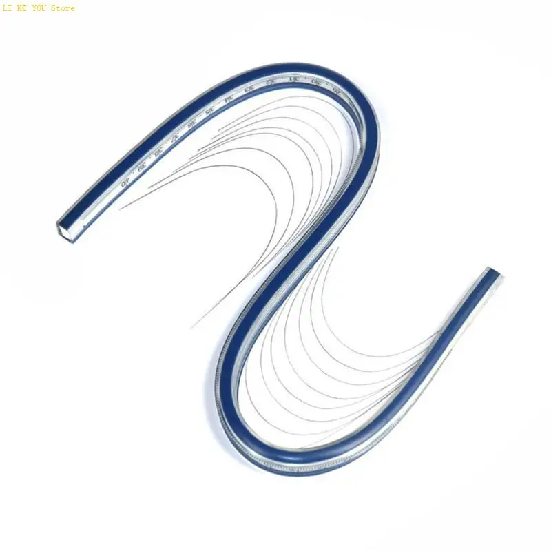W3JE Plastic Flexible Ruler Bendable Ruler Fit for Tailor Sewing and Engineering Drawing Accurate Bendable Ruler