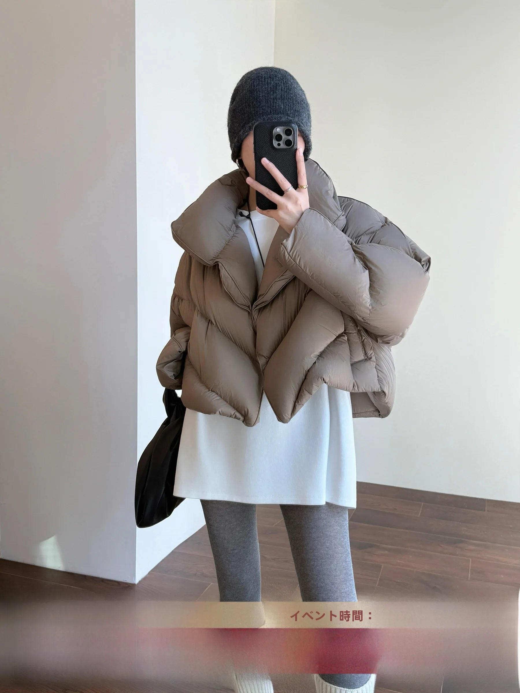 

Tasyavan Design Lightweight Puffy White Goose down Warm ort Jaet Small Stature Stand Collar Commute Sle Thiened Winte...