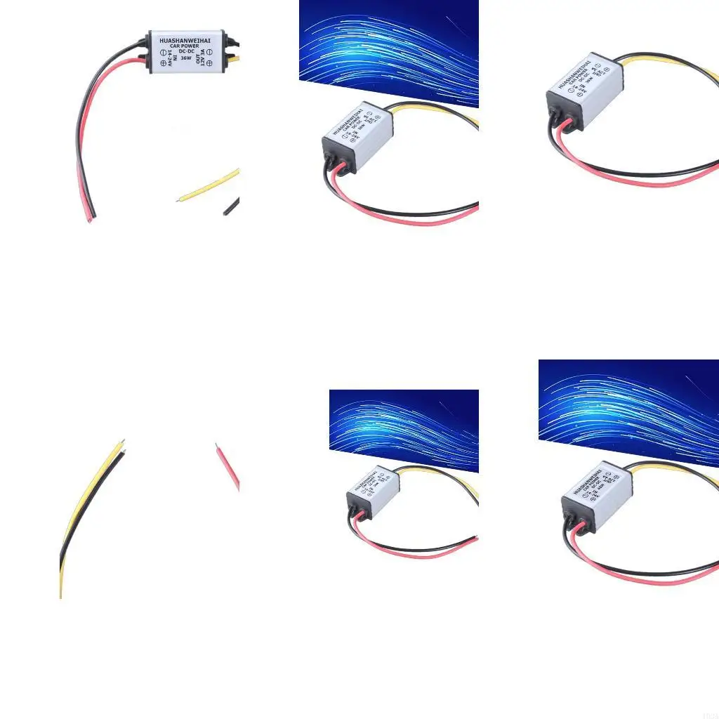 193A Car Voltages Converters,Step Down Module 14V to 12V 3A/5A Output 13cm Cable
