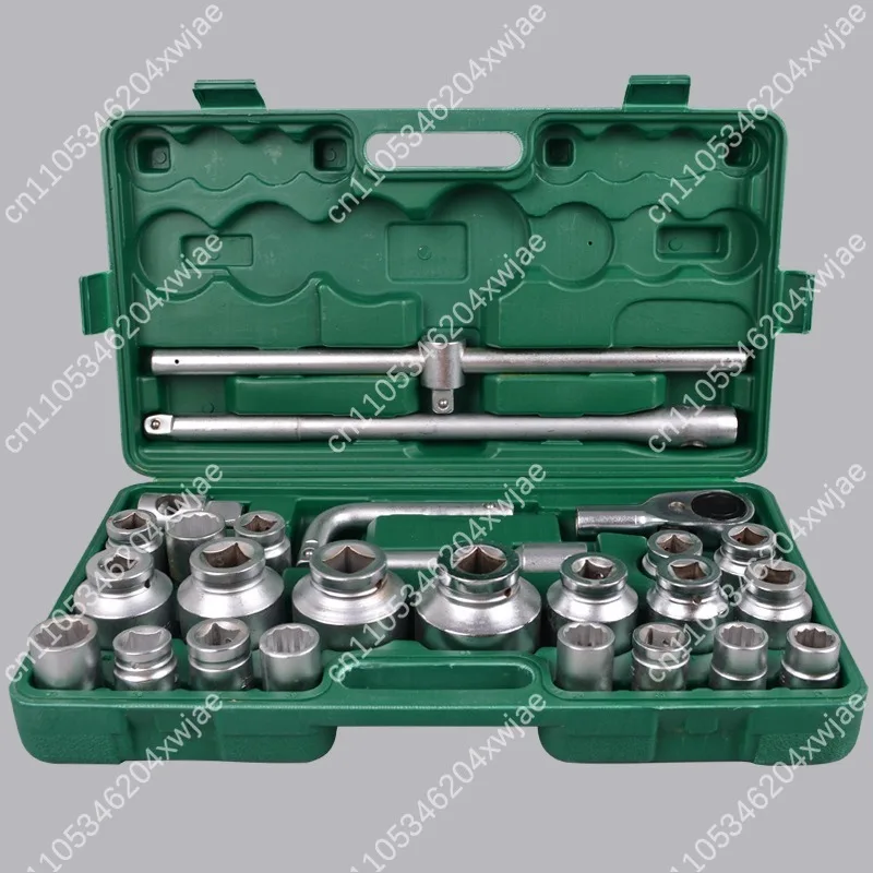26 Pcs Heavy Duty Torx Socket Wrench Set Pneumatic Auto Repair Tool Kit For Car Tire Maintenance Work