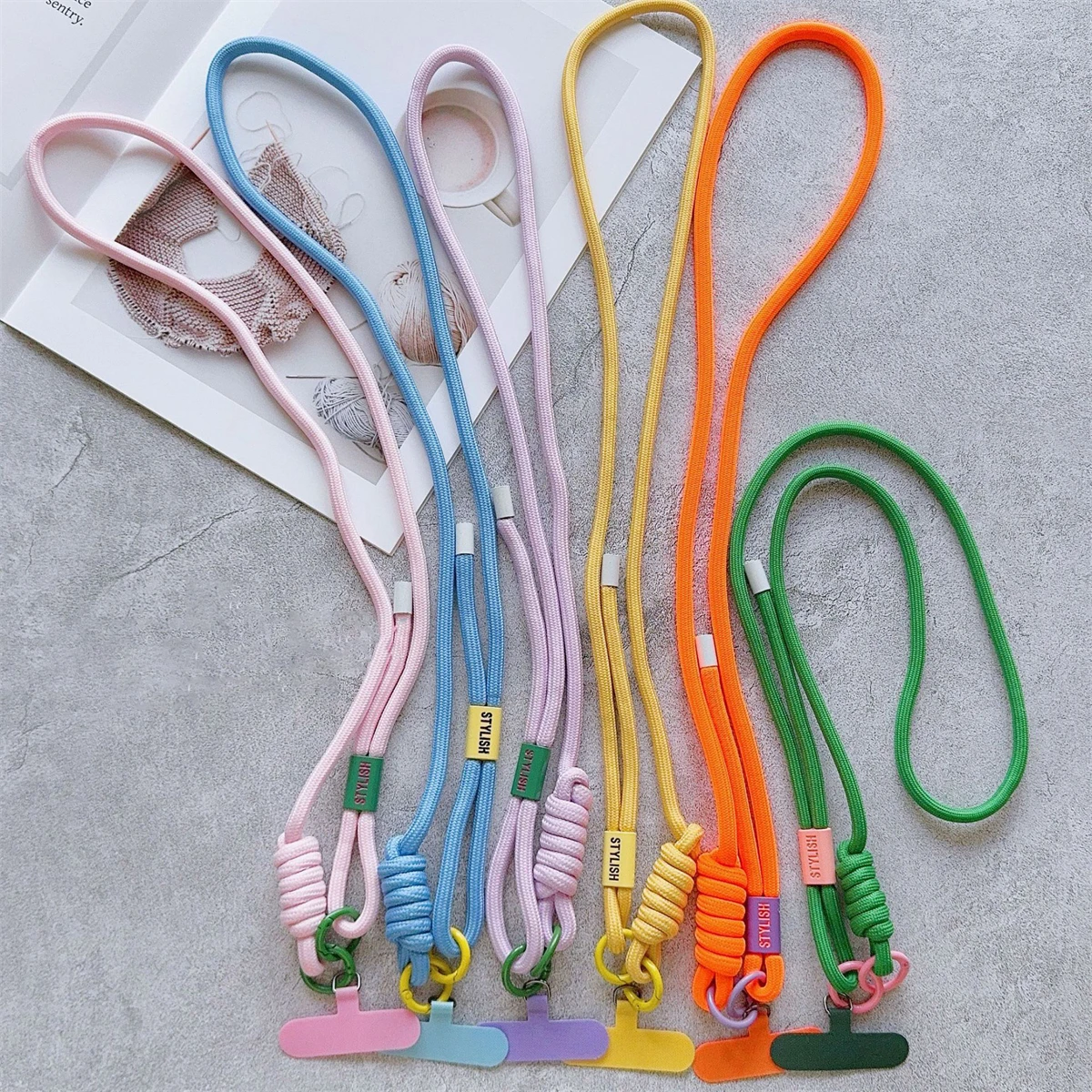 Simple Adjustable mobile phone universal lanyard Crossbody rope Mobile phone long lanyard Shoulder strap rope lanyard neck rope