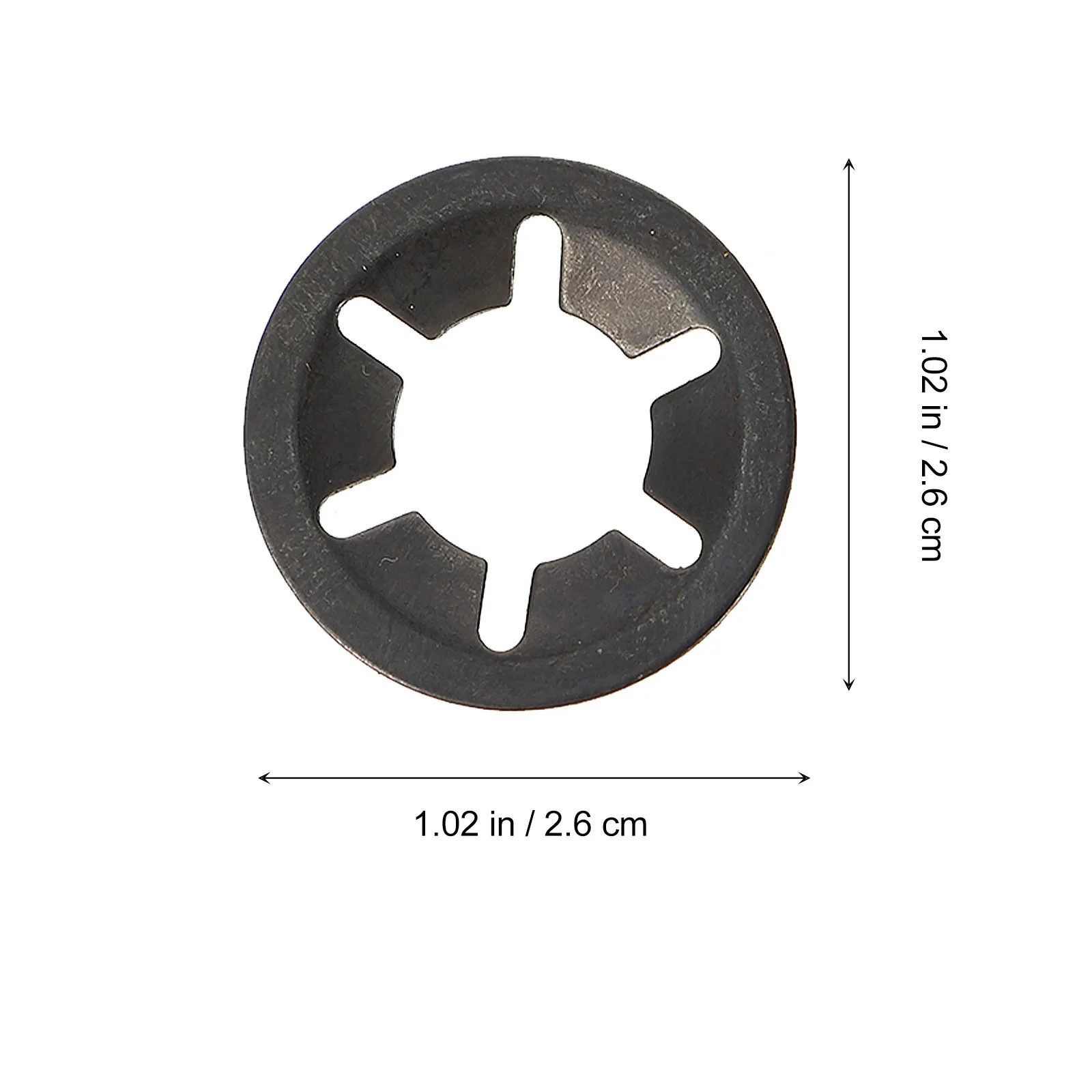 210Pcs Bearing Clip Ring Carbon Steel Internal Tooth Locking Washers High Precision Anti-Shock Fixing Washers for Machinery