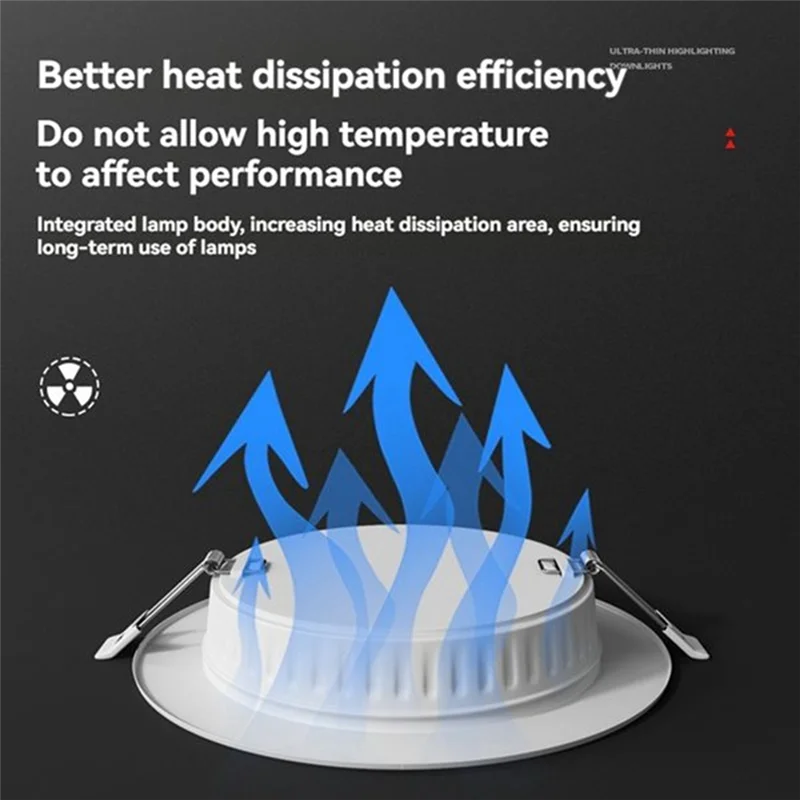 

A38M 6 шт. 12 Вт светодиодный потолочный светильник встраиваемый круглый потолочный прожектор для внутренней спальни домашнее декоративное освещение теплый свет