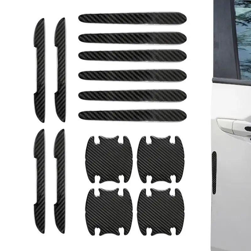 Car Door Handle Cover Door Handle Cup Protector 14PCS Anti Collision Rubber Automotive Stickers  Elegant Door Handle Cover