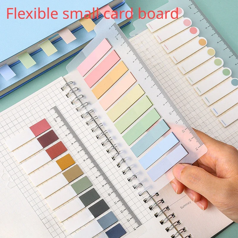 200 Sheets ColorLabel Note Index Mark Notes Creative Sticky Notes Fluorescent Label Sticky Notes Aesthetic Stationery Store