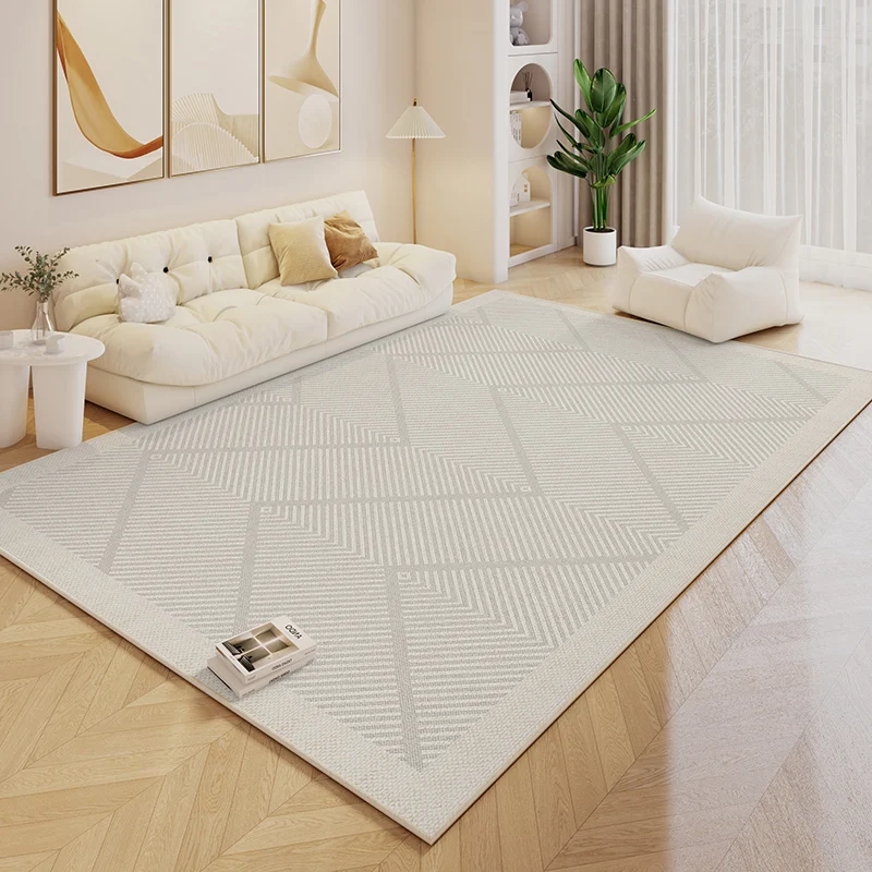 Log Cream Style Carpet Living Room 2024 New Waterproof Japanese Carpets Autumn Winter Bedroom Bedside Anti Slip Anti Fouling Rug