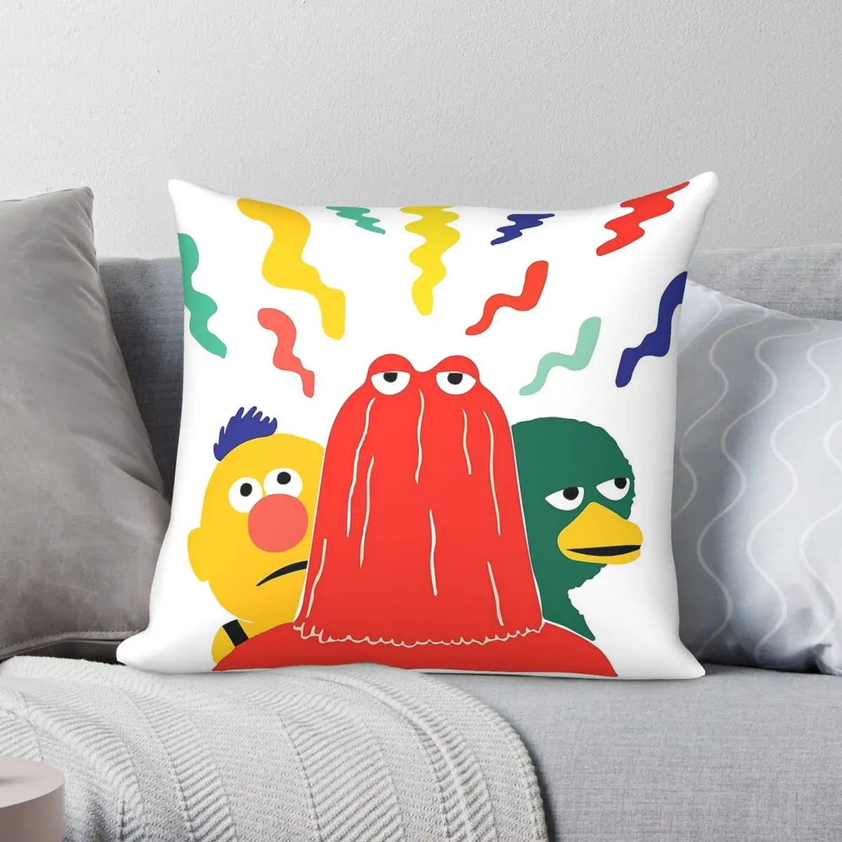 Don't Hug Me I'm Scared Youtube Square Pillowcase Polyester Linen Velvet Creative Decorative Pillow Case Car Cushion Cover 18