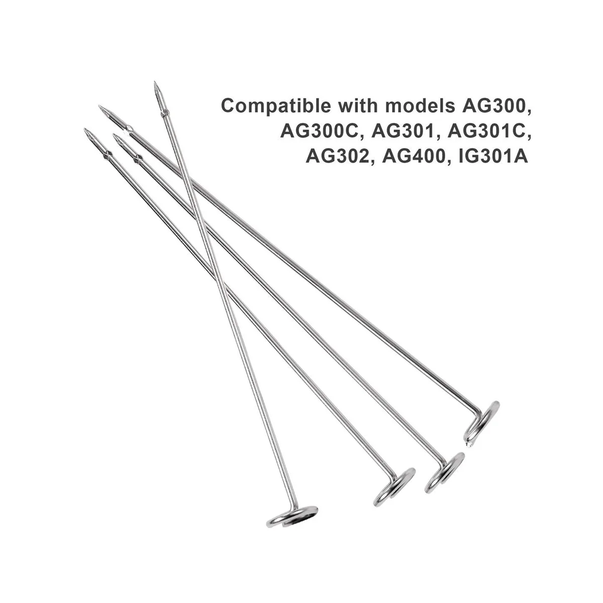 Pinchos Kebab para Ninja Foodi AG300, AG300C, AG301, AG301C, AG302,AG400,IG301A,10 pinchos de acero inoxidable de 7,25 pulgadas de largo