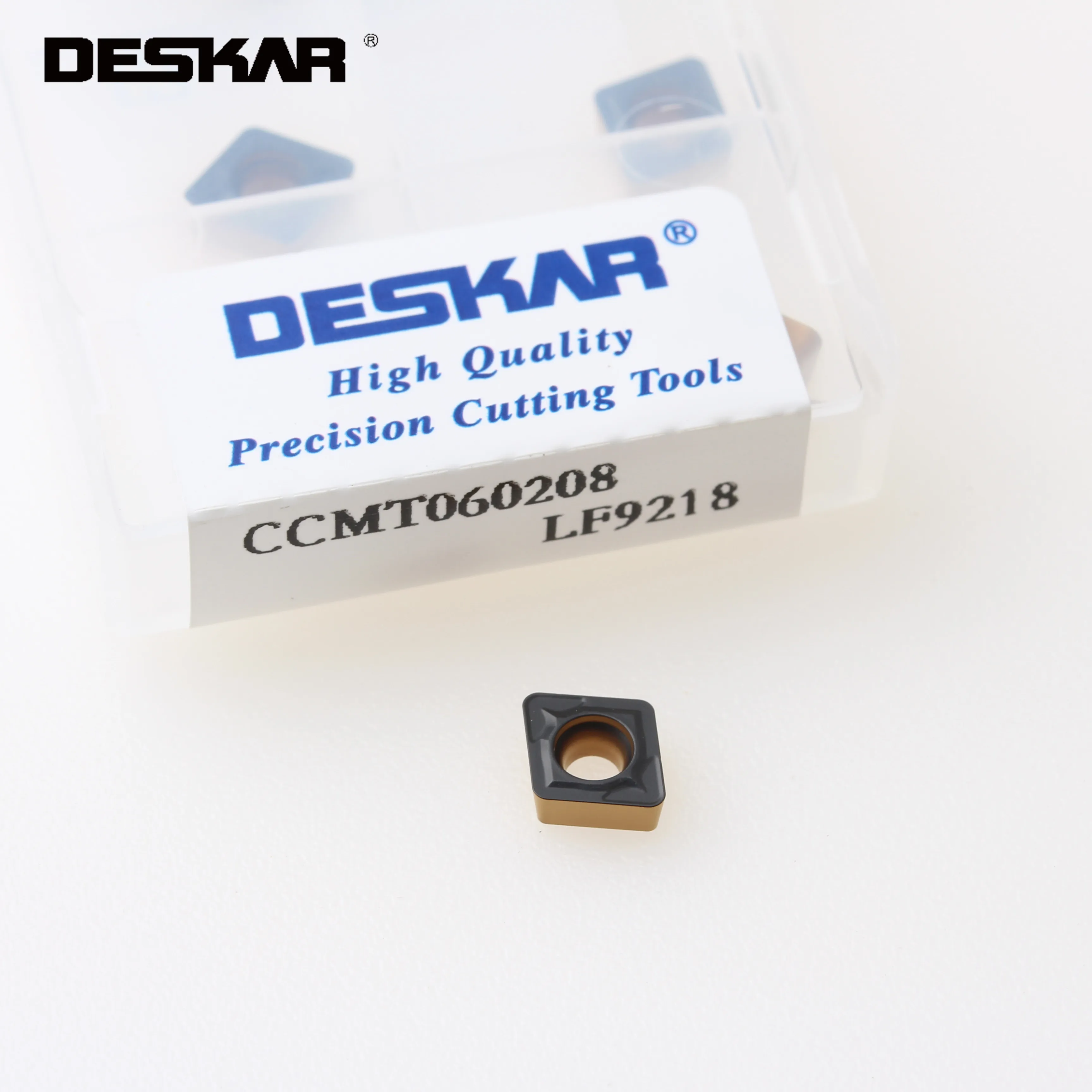 

10pcs Deskar Ccmt09t304 Ccmt09t308 Lf9218 Internal Turning Tools Carbide Inserts Lathe Cutter Cutting For Steel Parts