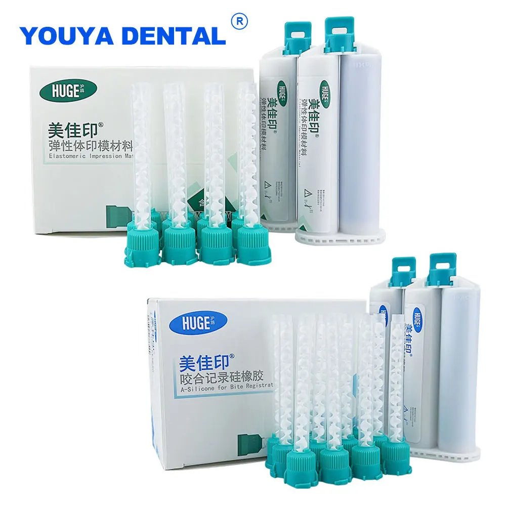 

Disposable Mixing Gun Dental Impression Kit Silicone Light Body Putty Molding kit Cartridges Material Addition Polymerization