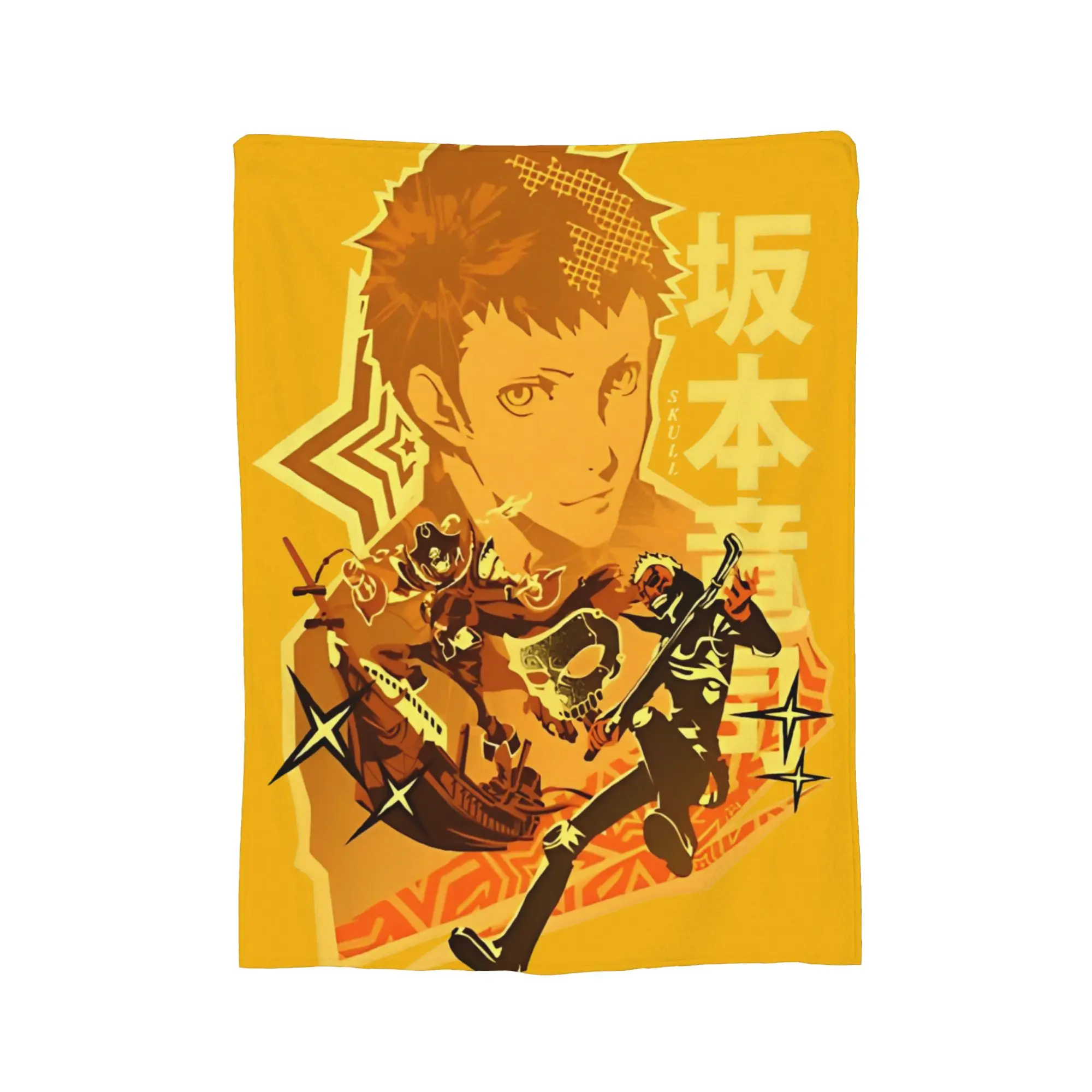Code Name Skull Blankets Persona Flannel Awesome Warm Throw Blankets for Bedspread Spring Autumn