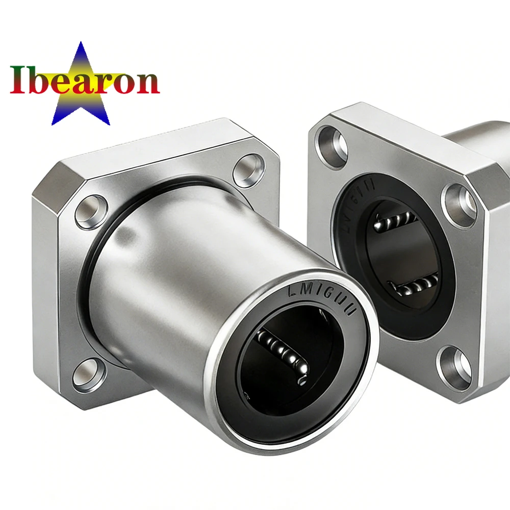 1PCS LMK80UU Standard Type Square Flanged Linear Motion Ball Bearing Seals On Both Side High Quality Resin Retainer
