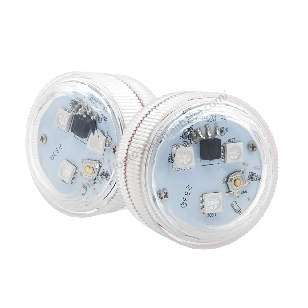 مصابيح LED RGB مقاومة للماء للتحكم عن بعد ، مصباح تحت الماء ، حفل زفاف ، ديكور مزهرية ، 4 من كل مجموعة