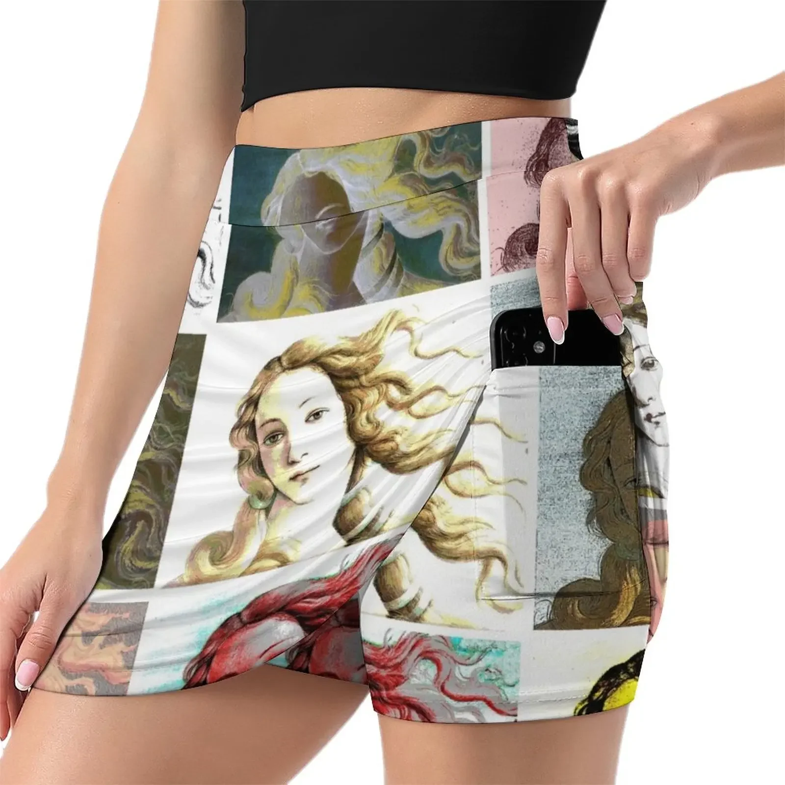 Warhol Venus Mini Skirt skirts women summer 2024 Korean clothing skirts summer 2024 woman korean style clothes