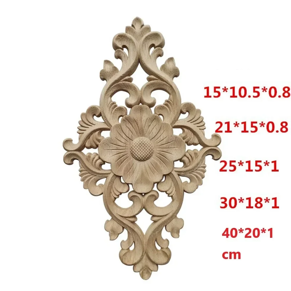 Woodcarving Decal Wood Carving Flower Board Furniture Decoration Home Decor Onlay Applique Elegant European Style