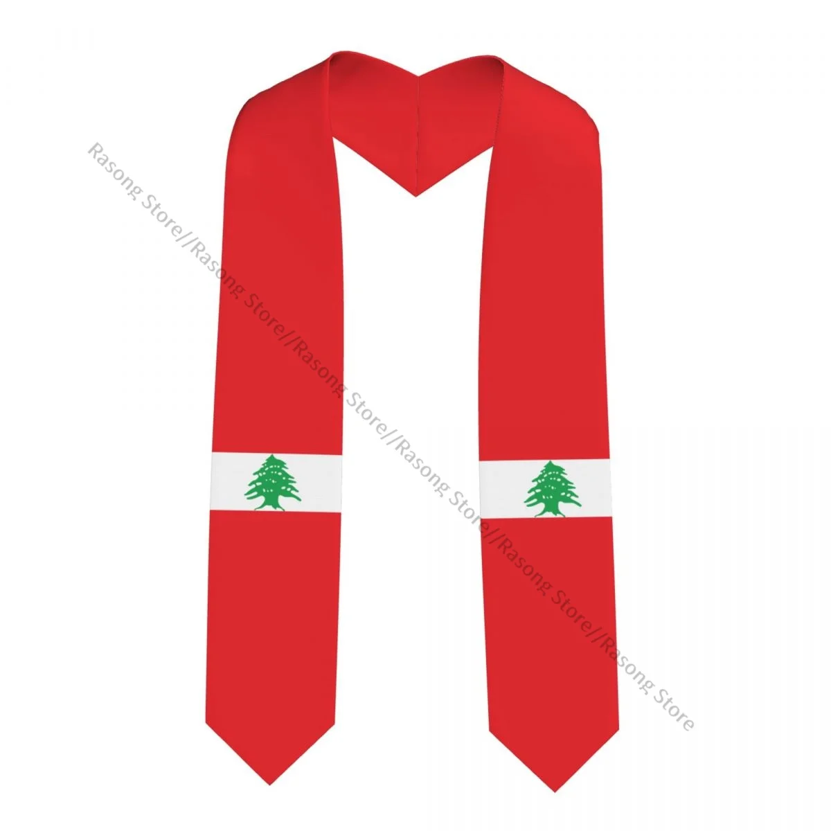 

Lebanon Flag Unisex Adult Graduation Stole Shawl for Academic Commencements Celebration Uniform