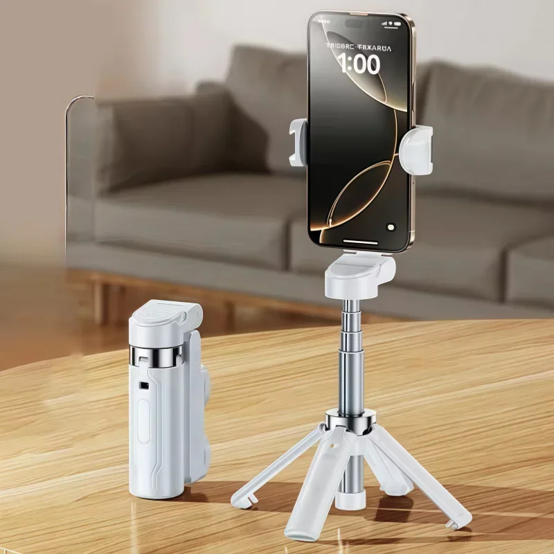 Portable mini selfie stick, phone shooting assistant, rotatable desktop live streaming stand for Party Gathering Travel Camping