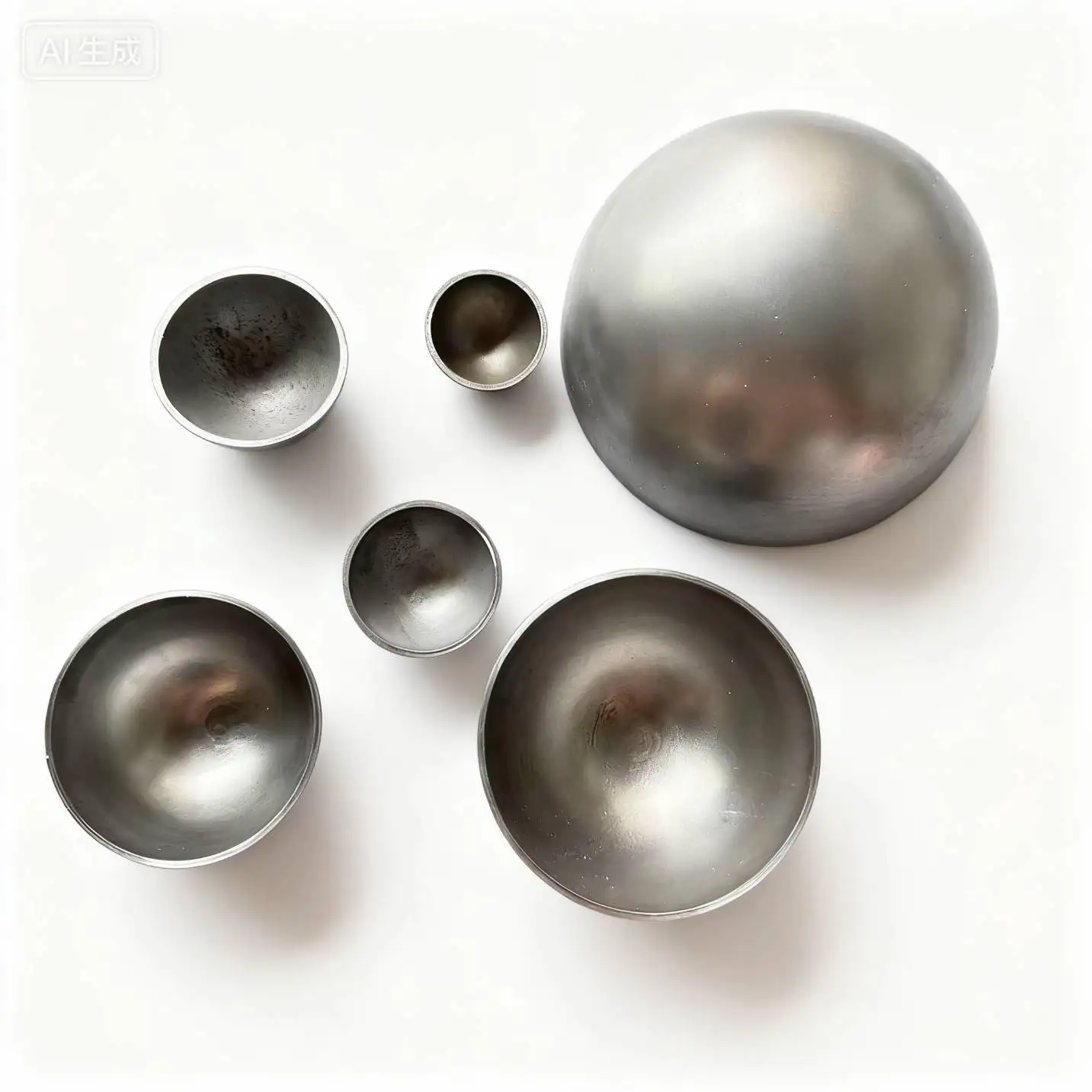 Hollow Iron Hemispheres 17-700mm 1-2mm Thickness Welding Decor Iron Domes for Lighting/Fence/Art Craft Custom Sizes