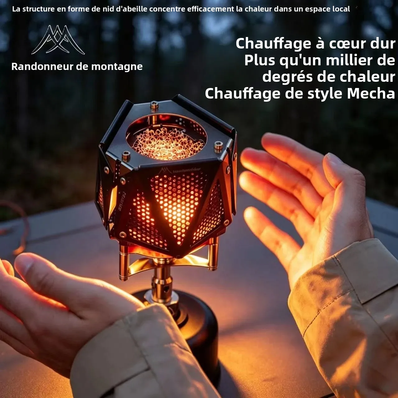 MOUNTAINHIKER – Nouvelle couverture chauffante multifonctionnelle pour réchaud à café, portable, pou