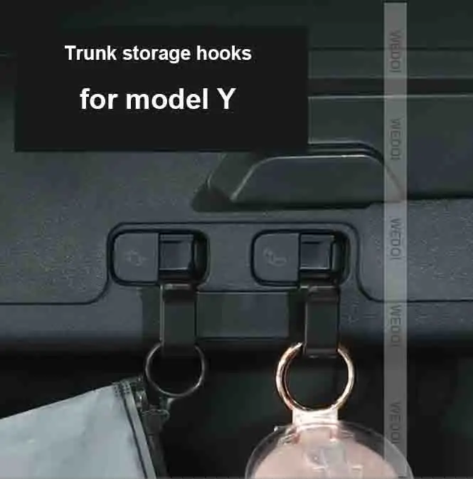 

2022 1PCS Car Trunk Hook For Tesla Model Y ABS Space Saving Storage Hook Auto Interior Accessories