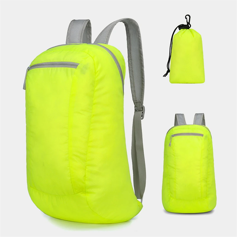 Mochila dobrável leve unisex, mochilas de grande capacidade, mochila de viagem para homens e mulheres, bolsas de alta qualidade