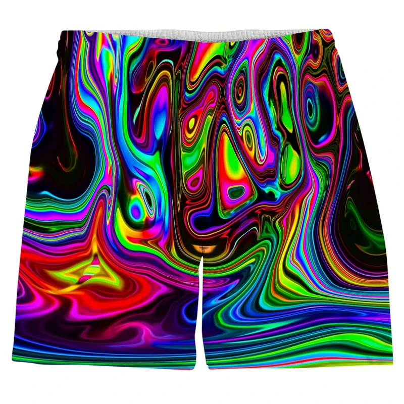 Men\'s Swimwear Shorts Oil Painting Harajuku 3d Surfing Board Shorts Casual Beach Mens Trunks Masculina Swimsuit Sports Pants 4XL