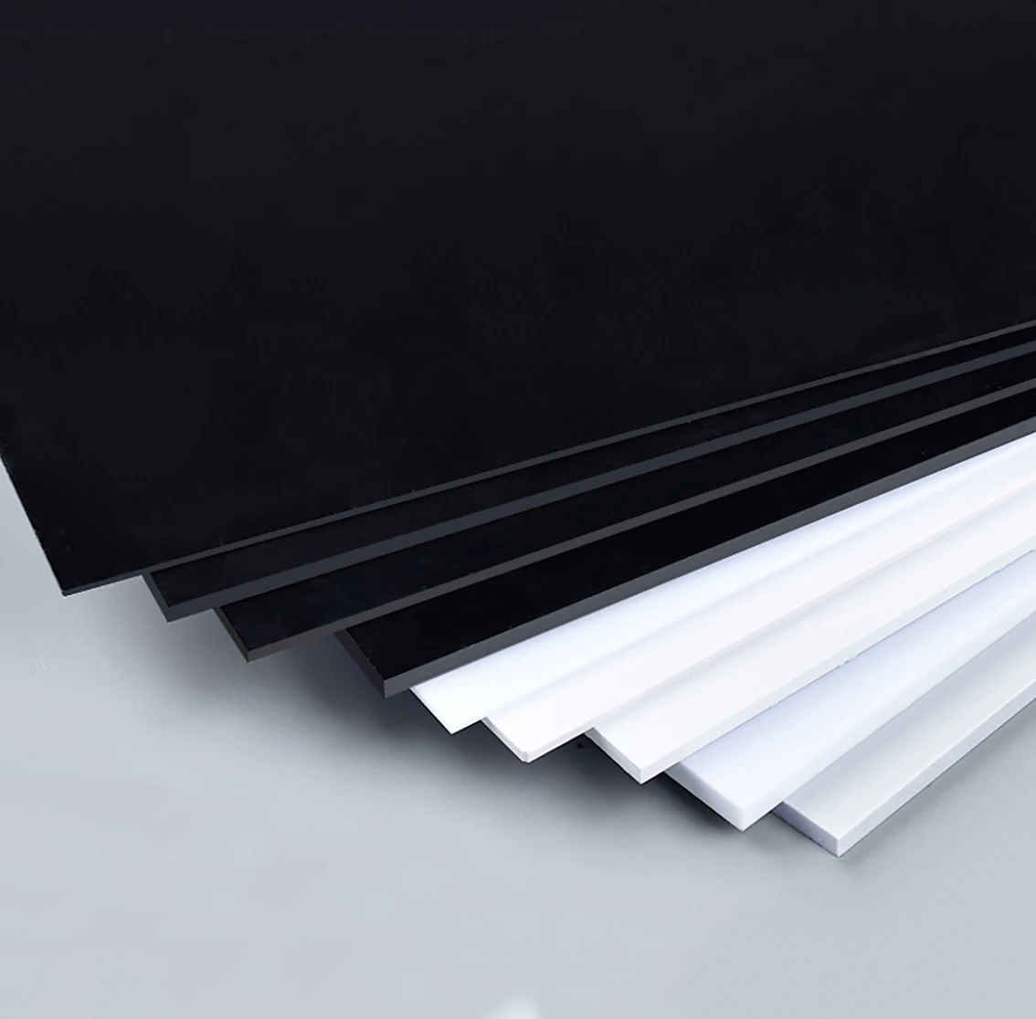 1Pcs White/Black ABS Plastic Board Thickness 0.3/0.5/1/1.5/2/3/4/5mm Model Sheet Material for DIY Model Part Accessories