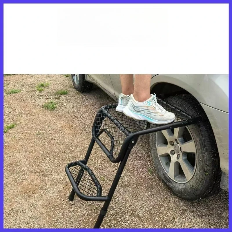 Camping Table Multifunctional Ladder Outdoor Folding Ladder Tire Ladder