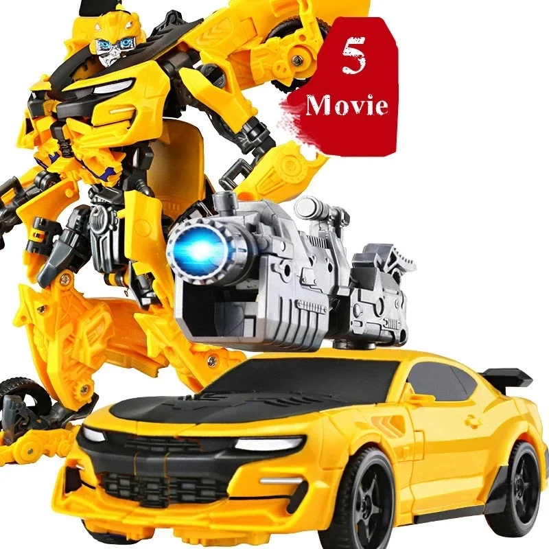 New 20CM Anime Transformation Movie Toys Boy Cool Plastic ABS Robot Car Action Figures Tank Aircraft Model Older Children Gift