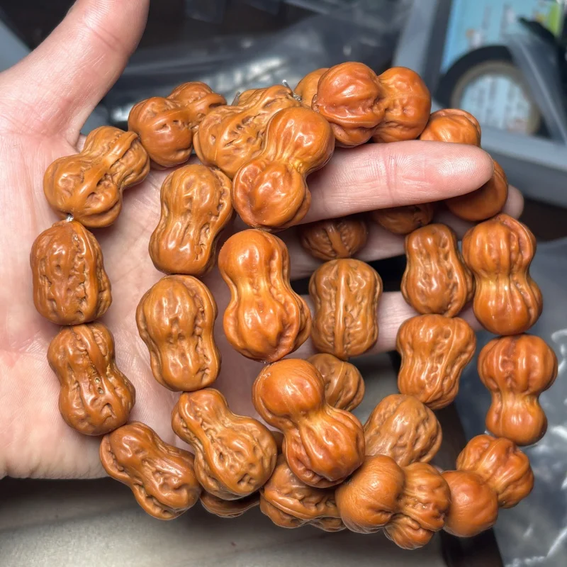 

Walnut King Peanut Accessories Handmade Woven Bracelet Buddhist Beads