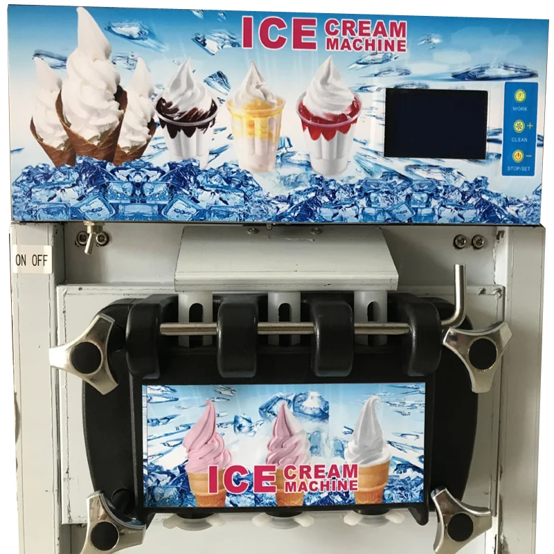 3 flavors Ice cream maker Commercial automatic ice cream machine Small soft ice cream machine 220V/110V