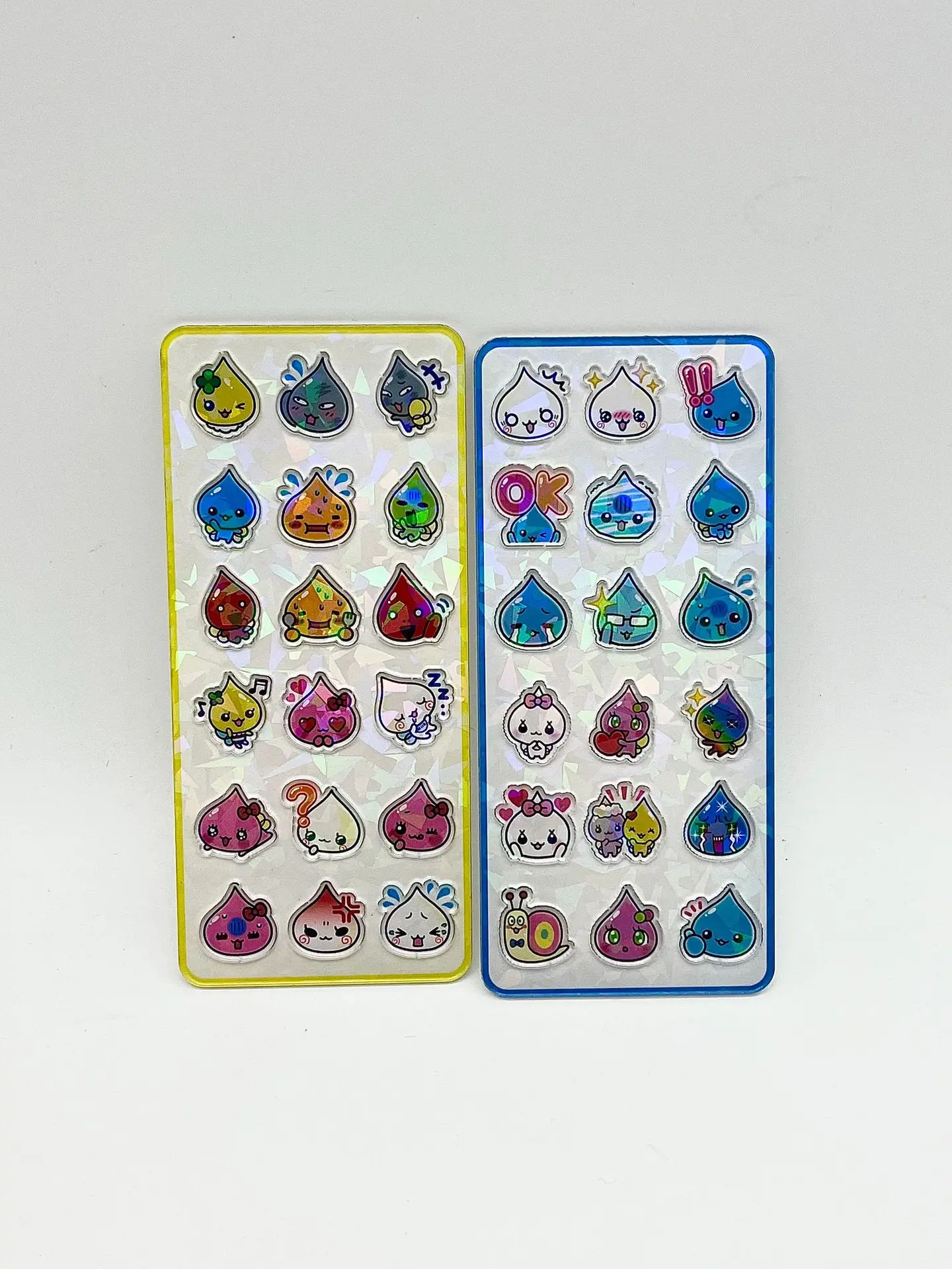 

3D Droplet Laser Sticker Creative Phone Case Decoration Notebook Diy Material Sticker Student Gift